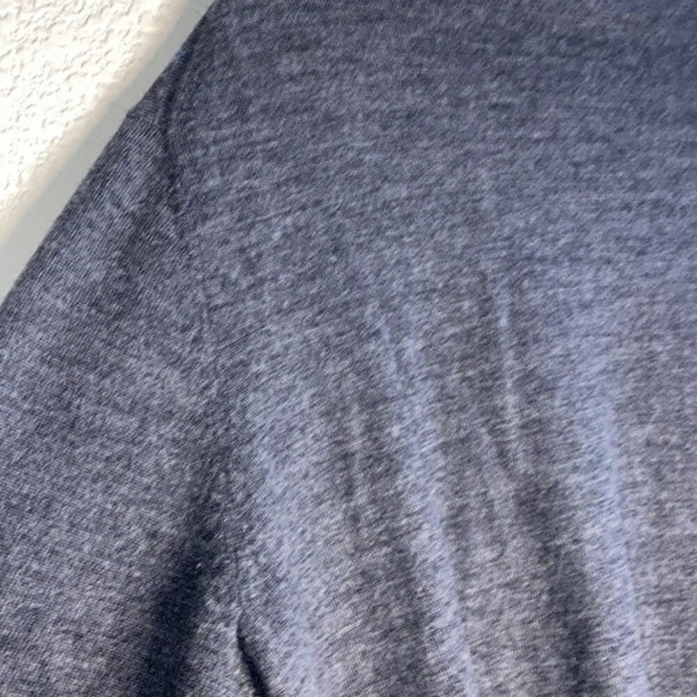 mens merino wool sweater diamond Large golf vneck luxury preppy gray - Picture 7 of 9